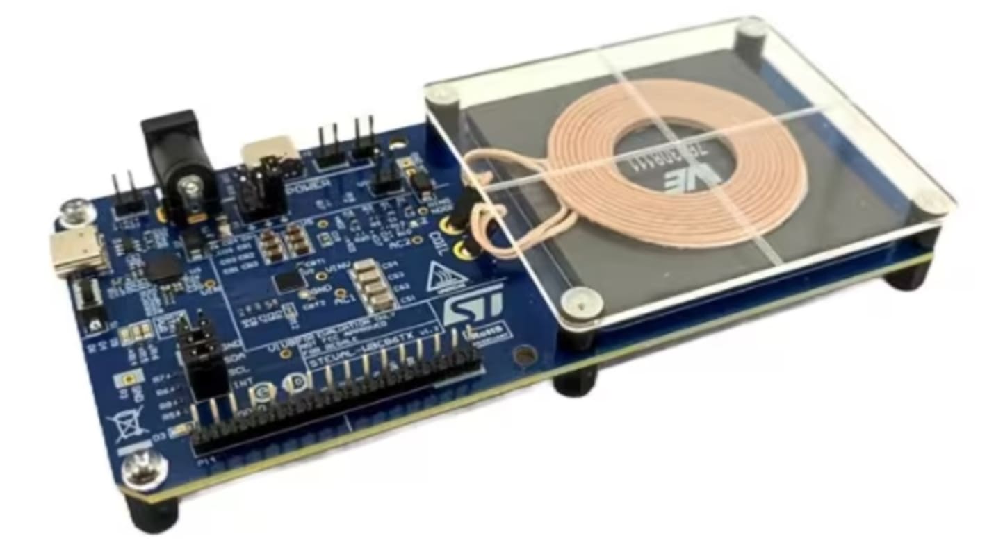 STMicroelectronics Qi Compatible Wireless Power Transmitter Evaluation Board 32 bit ARM Evaluation Board STEVAL-WBC86TX