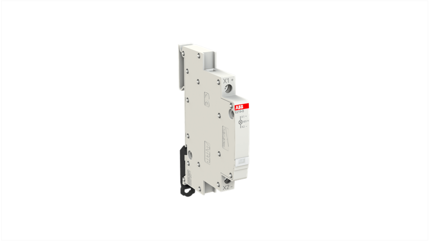 ABB, E219, DIN Rail White LED Indicator, IP20, 48V ac