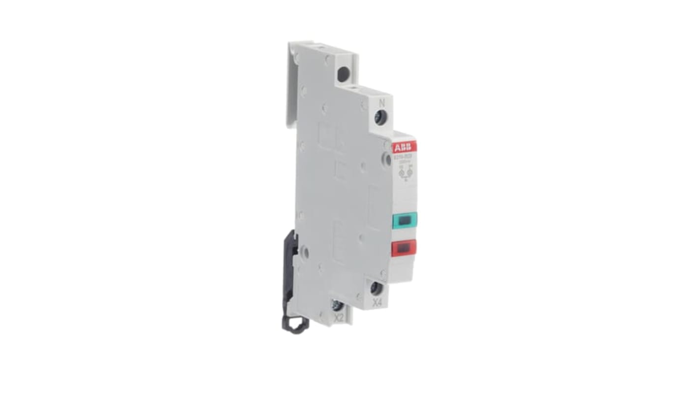 ABB, E219, DIN Rail Red/Green LED Indicator, 230V ac