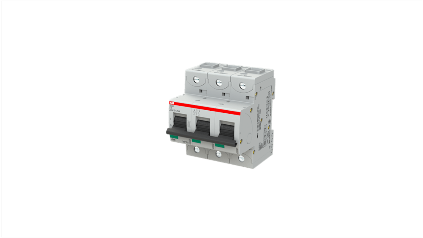Interruttore automatico ABB, 3P 16A 15 kA, Tipo C