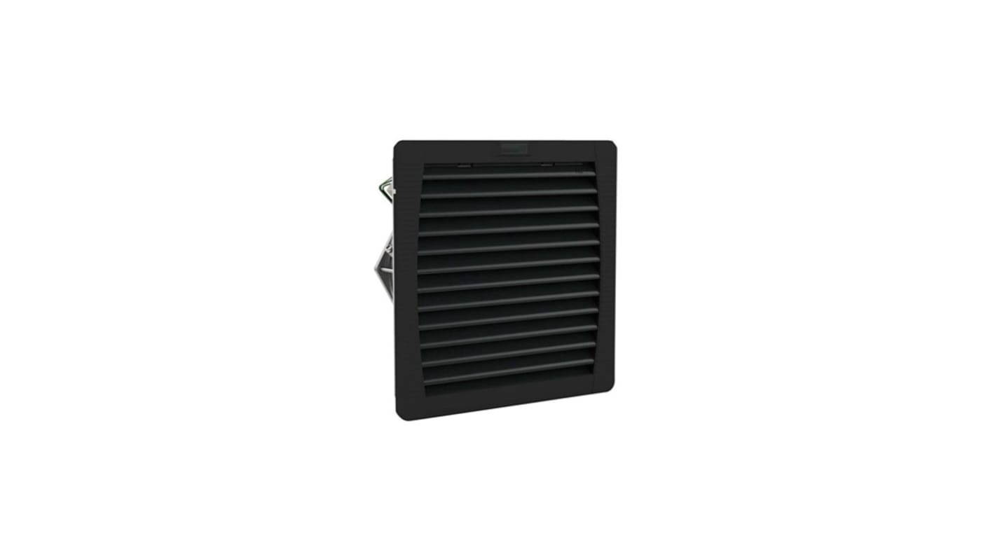 Ventilador con filtro Pfannenberg de 252 x 252mm, alim. 230 V, 45W, caudal filtrado 201m³/h, 53dB(A), IP54