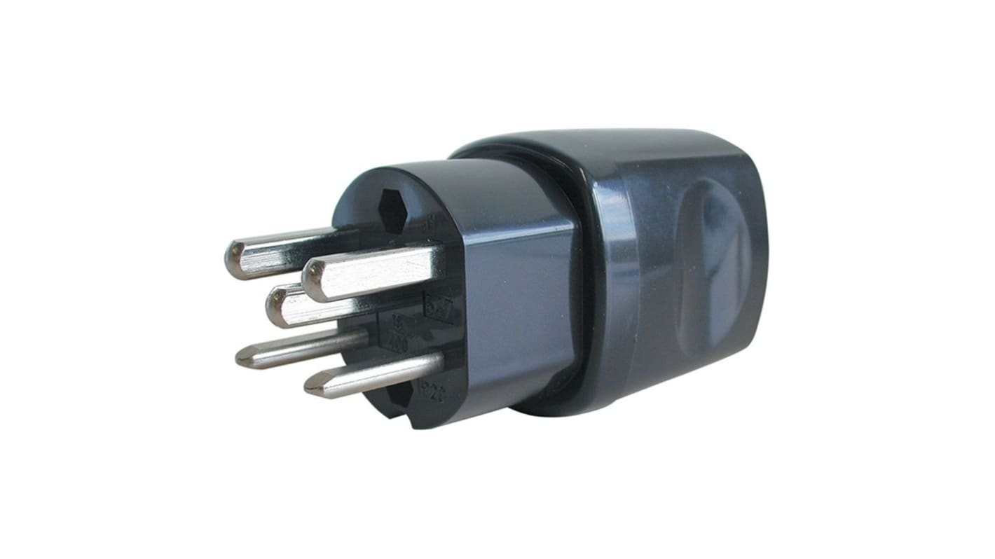 Connettore maschio di rete Steffen Maschio, Svizzera, A innesto, 16A
