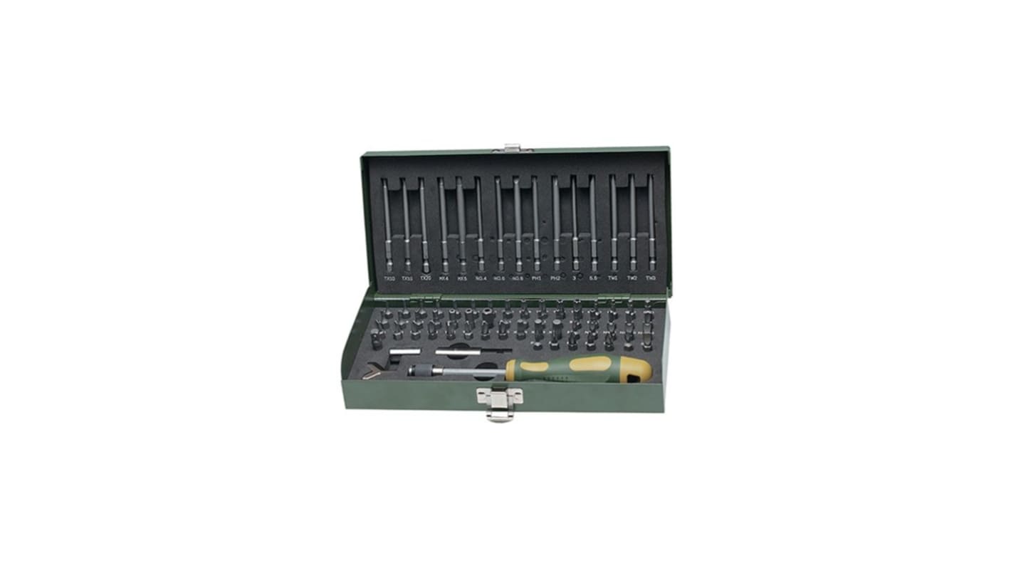 Set inserti per cacciaviti Proxxon, 75 pezzi (Esag., esagonale, Phillips, a taglio, Torx)