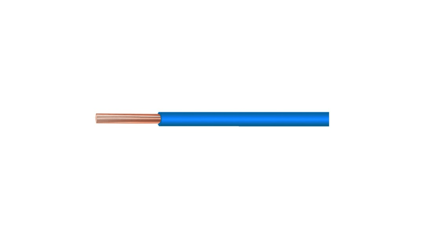 Helukabel Blue 0.14 mm² Hook Up Wire, 26 AWG, 100m, PVC Insulation, 26407