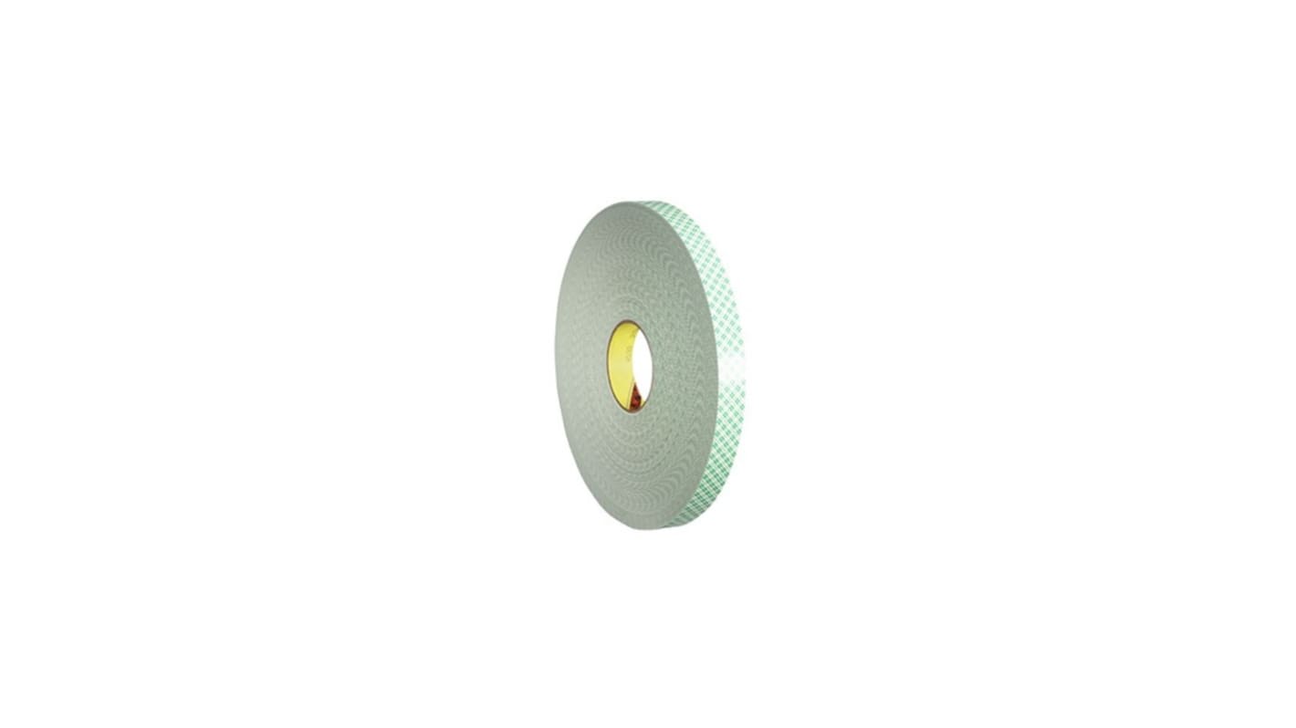 Nastro in schiuma biadesivo in Acrilico 3M 4032, 19mm x 66m x 0.8mm, Bianco