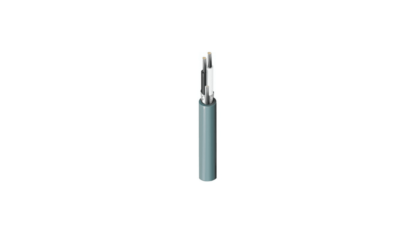 Belden 2 Core Audio & Control Cable, 0.96 mm² CSA Screened, 152m, Chrome