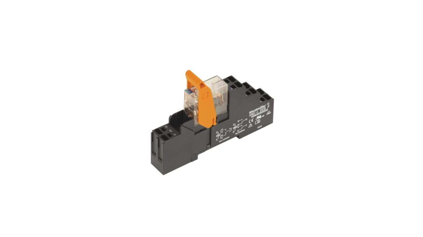 Weidmüller DIN Rail Power Relay, 24V dc Coil, 8A Switching Current, SPDT