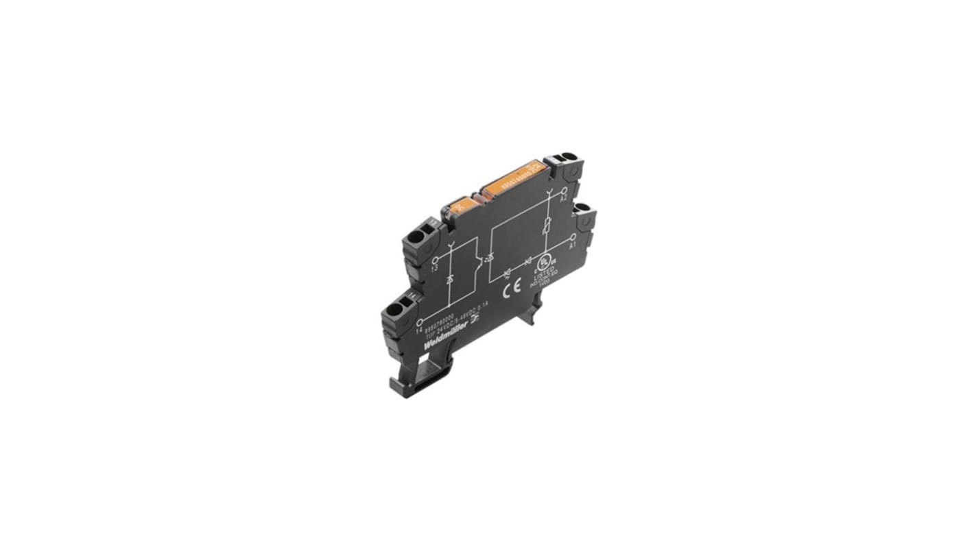 Weidmüller MICROOPTO Series Solid State Relay, 500 mA Load, DIN Rail Mount, 48 V Load, 24 V Control