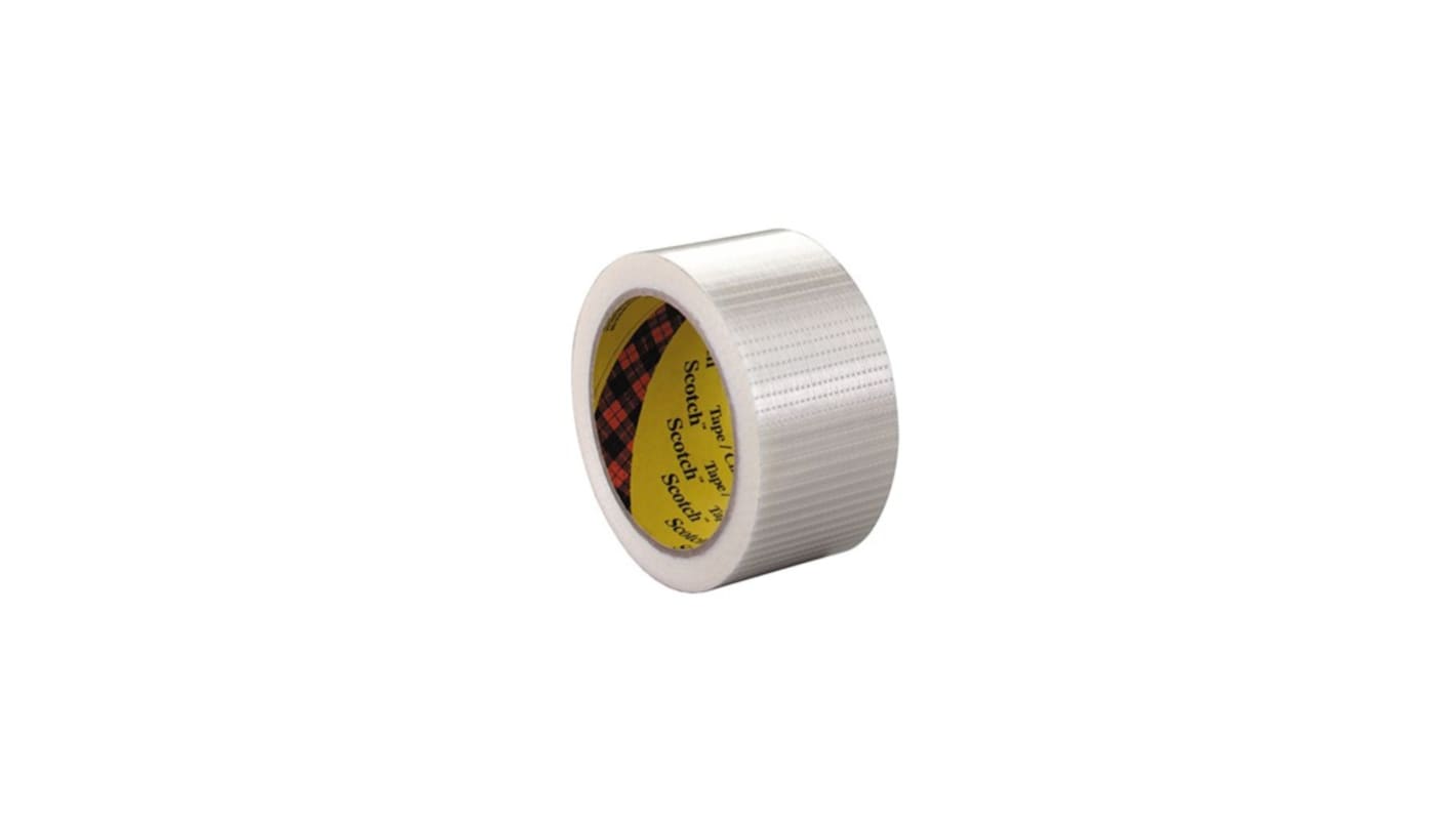 3M 89595050 Paketband, Polypropylen, Klar, Stärke 0.14mm, 50mm x 50m mit Aufdruck: "None"
