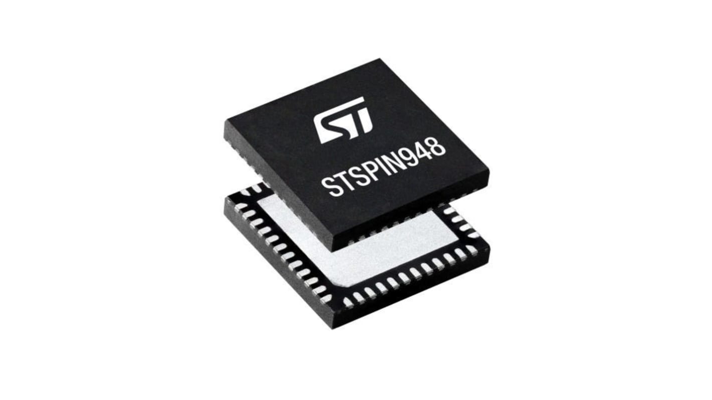 Motor Driver STMicroelectronics, c.c., Doppio ponte, Full bridge doppio, VFQFPN48, 48-Pin, 4.5A