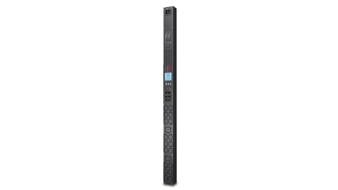 APC 20位电源分配器, 230 V, 16A, IEC C13, IEC C19, IEC, 机架安装, 3.00m线长