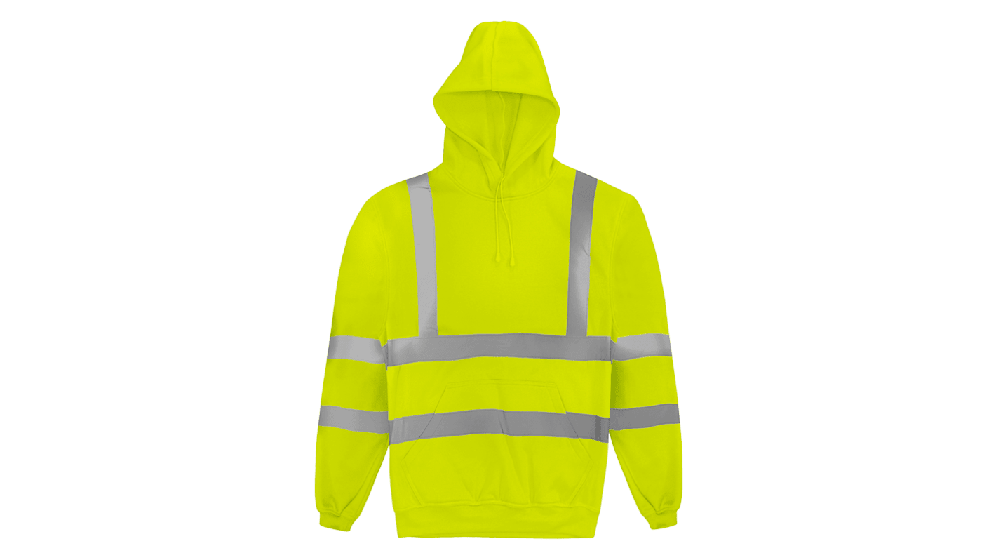 Sudadera con capucha de alta visibilidad Orbit International de color Amarillo, talla 4XL