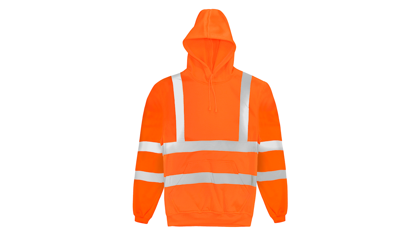Felpa con cappuccio da lavoro Arancione Orbit International, 4XL per ,Unisex
