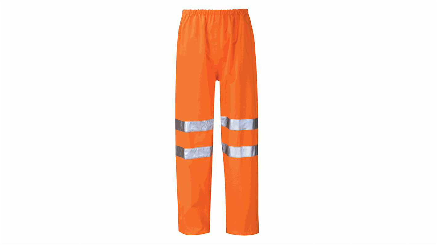 Orbit International HVTRB01 Orange Breathable, Waterproof Hi Vis Trousers 48in