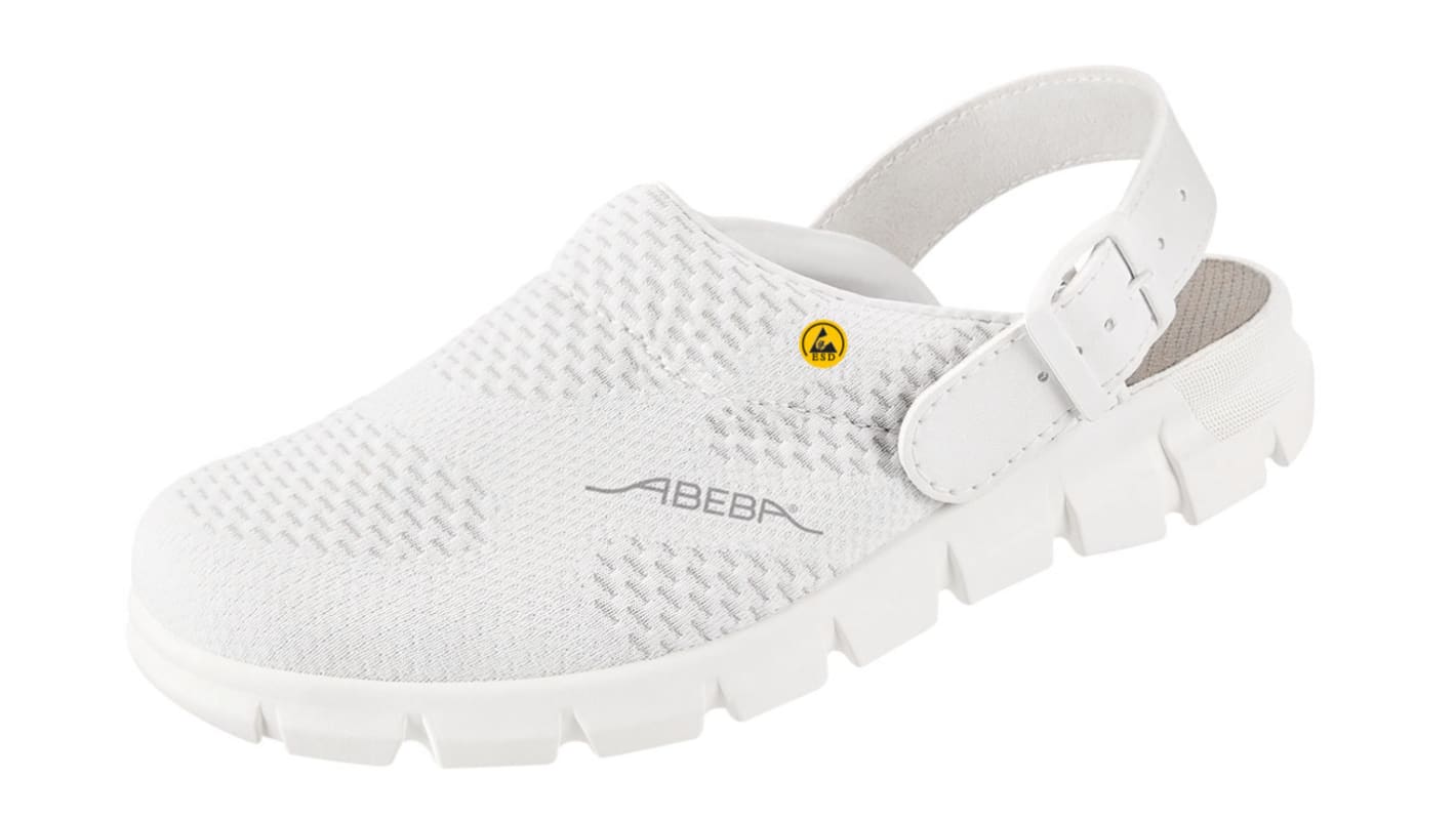 Abeba 37329 Unisex White No Clogs for hospitals and medical institutions, UK 2, EU 35