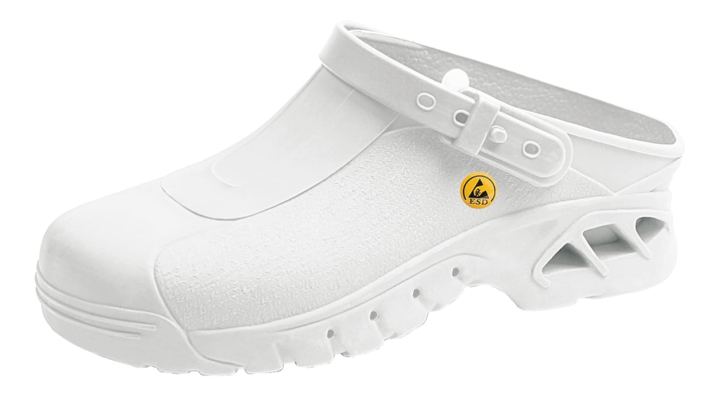 Abeba 39600 Unisex White No Clogs for hospitals and medical institutions, UK 6/6.5, EU 39/40