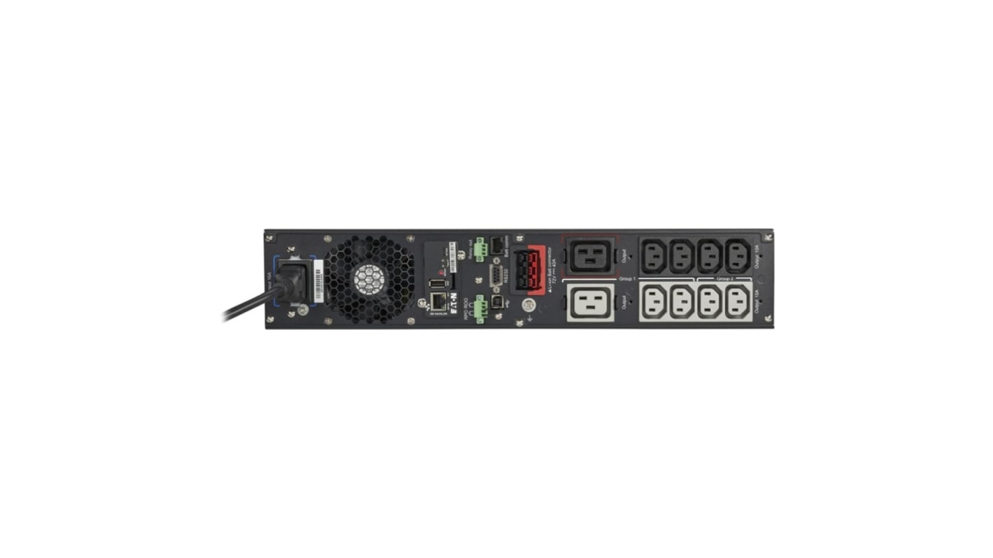 Gruppo di continuità Eaton, 2200VA, ingresso 276V, uscita 230V, 2.2kW, Montaggio a rack