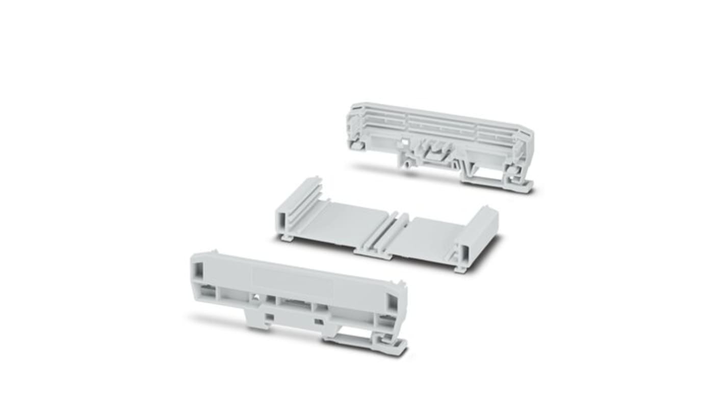 Phoenix Contact Profile Housing Enclosure Type UM-BASIC Series , 63.8 x 127.8 x 39.45mm, PVC DIN Rail Enclosure