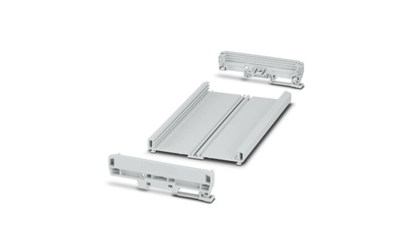 Caja para carril DIN Phoenix Contact serie UM-BASIC, de PVC, 203.8 x 142.3 x 39.45mm