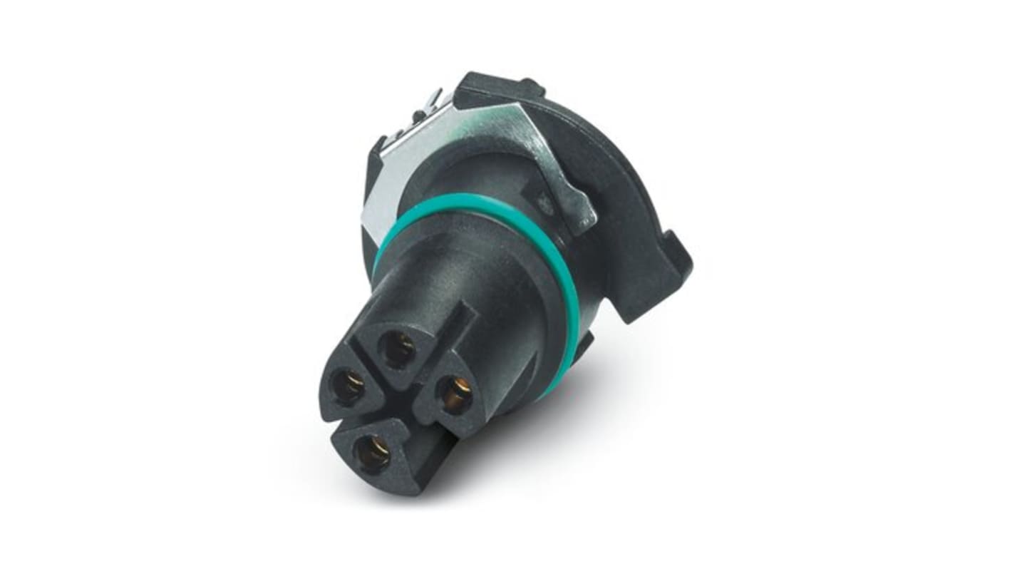 Phoenix Contact Contact Insert, 4 Contacts, PCB Mount, M12 Connector, Socket, Female, IP67, SACC Series