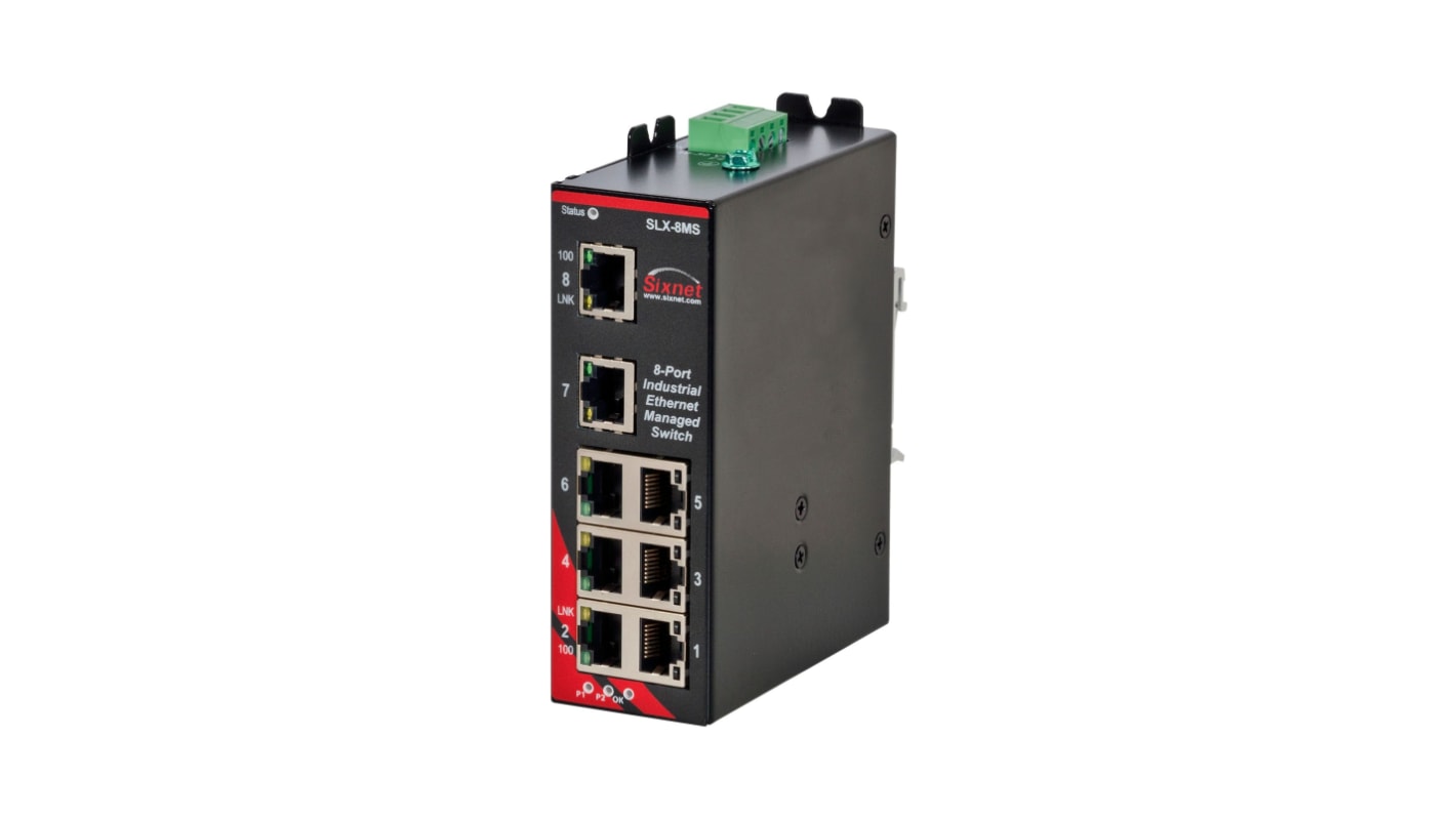 N-Tron SLX-8MS-1, Managed 8 Port Ethernet Switch RJ-45