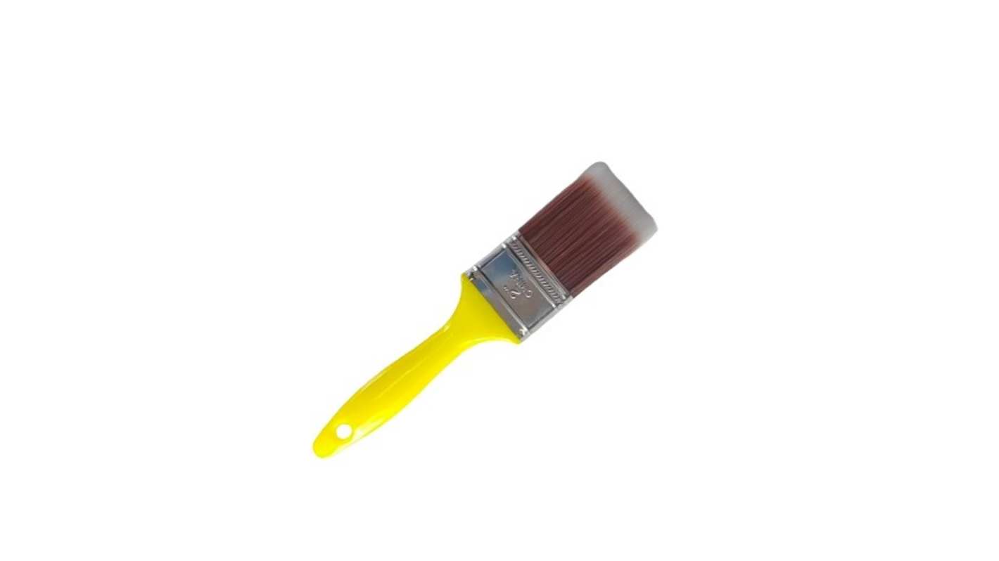RS PRO Thin 70mm Synthetic Paint Brush with Flat Bristles