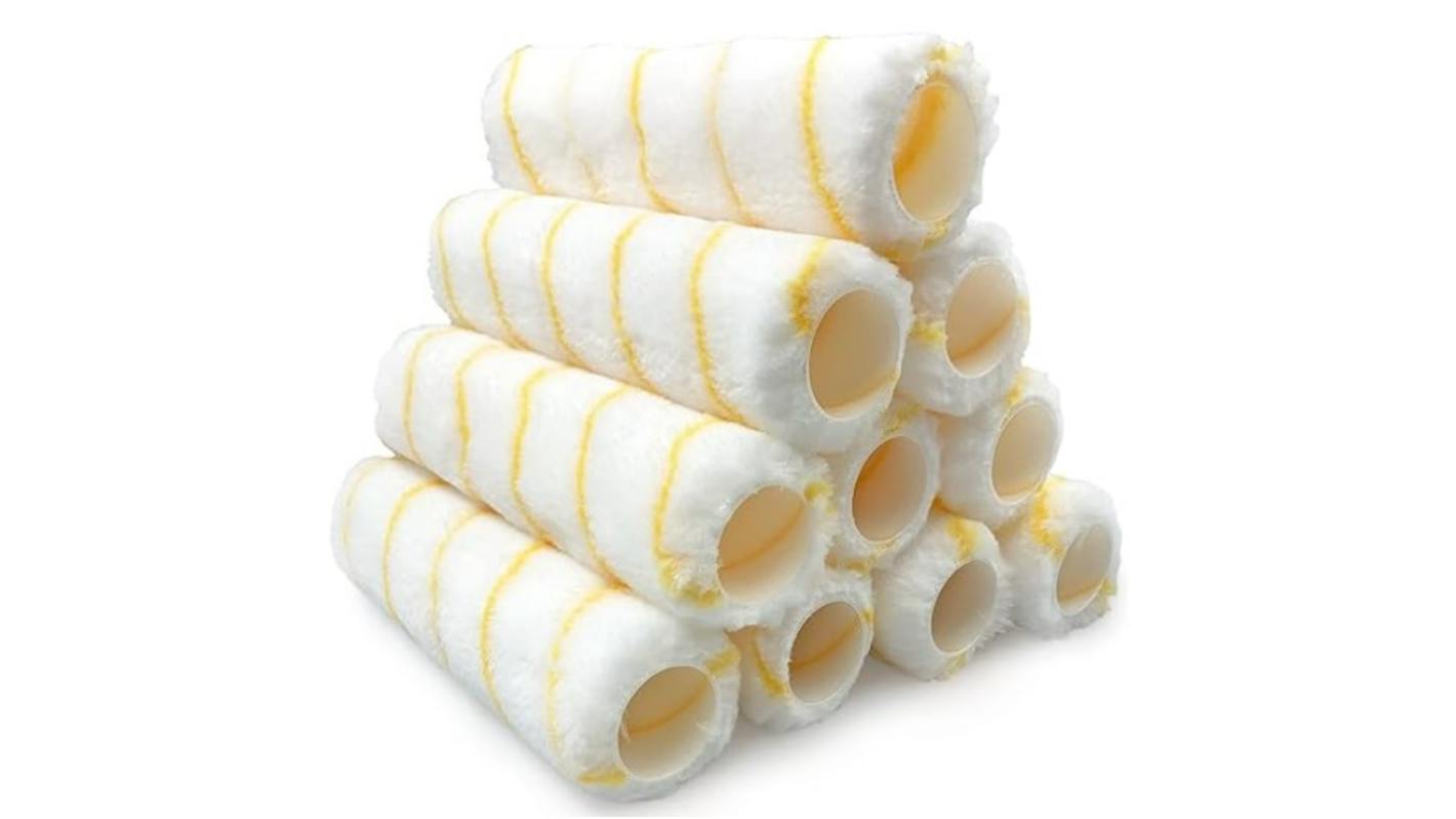 Rullo per verniciatura RS PRO, 102mm x 12mm diametro kit comprende: Ricarica del rullo per verniciatura (Lungo Pile)