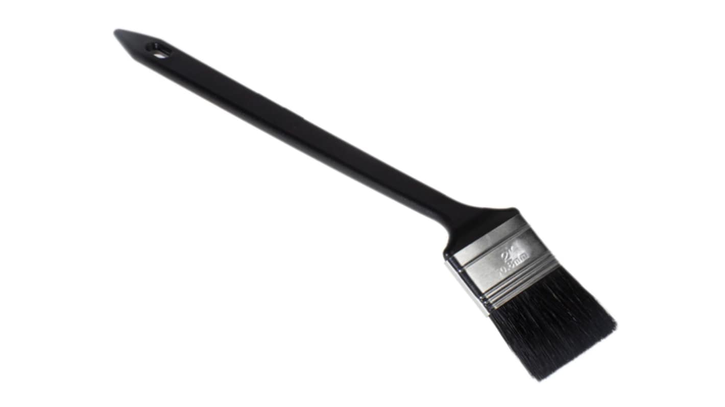 RS PRO Thin 50mm Synthetic, Angled Paint Brush with Flat Bristles
