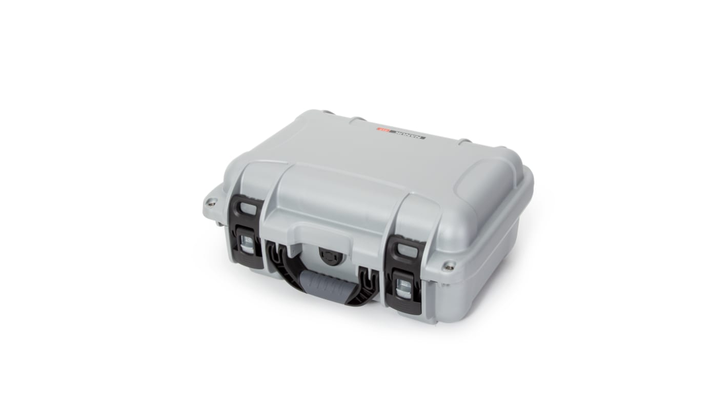 Nanuk 树脂外壳, 附泡棉, 防水, IP67, 外部391 x 307 x 173mm, 内部351 x 236 x 157mm, 银色, Nanuk 915系列