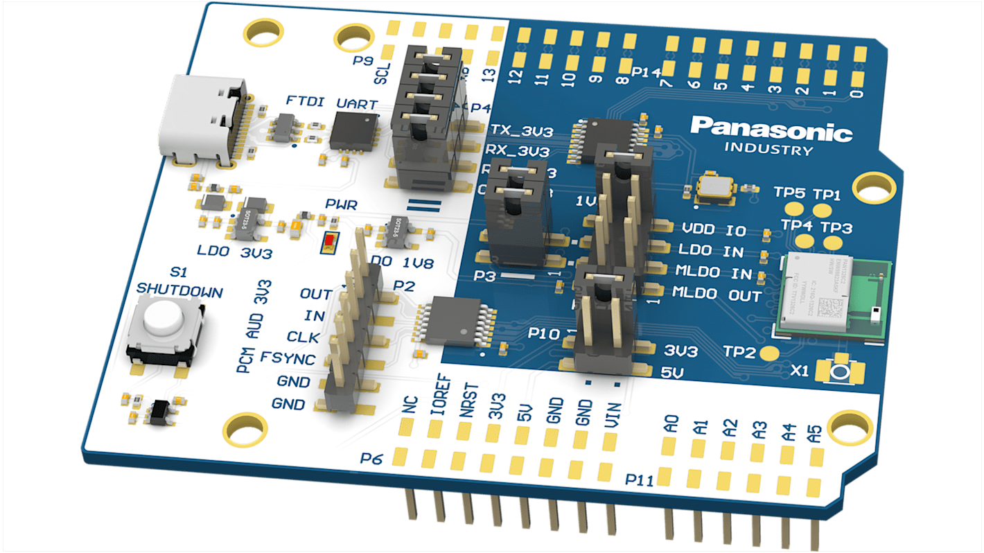 Panasonic 2.4GHz Bluetooth Evalueringskort for PAN1326C2