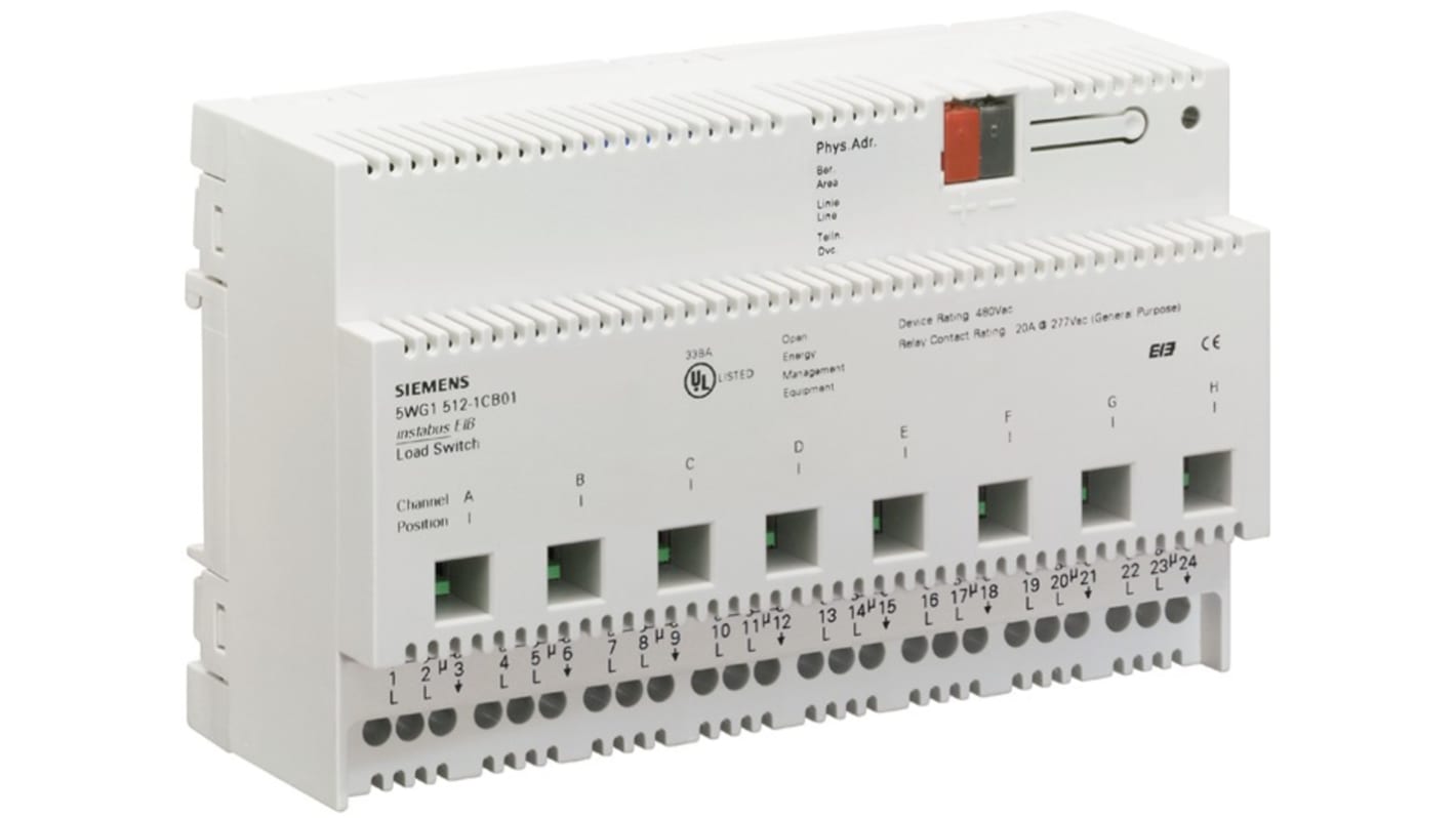 Adapter Siemens Przełącznik N 512 Przekaźniki bistabilne Panel sterowania oświetleniem Instabus Eib 5WG1512-1CB01