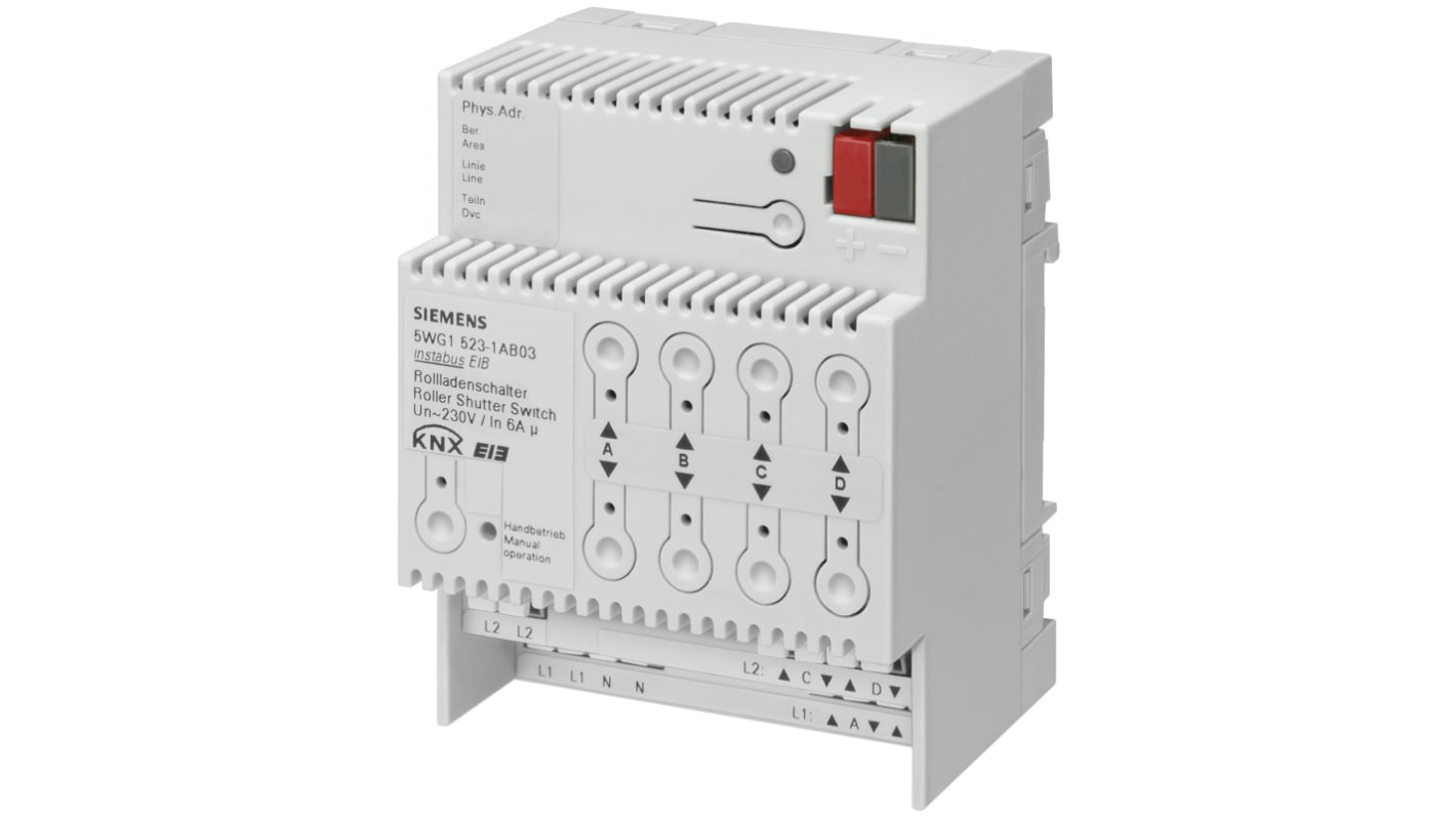 Siemens N 523 Series Adapter for Use with Roller Shutter Drives, 2-Pole, AC, 230 V ac