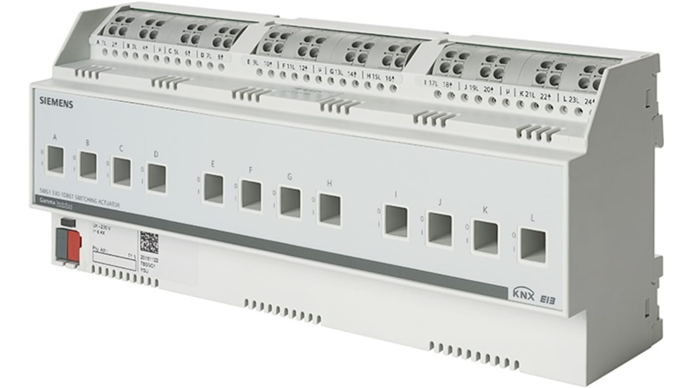 Siemens N 530 Schalter-Betätigungselement / 12 x Gamma Instabus Bistabiler Relaiskontakt Ausgang 24 VDC