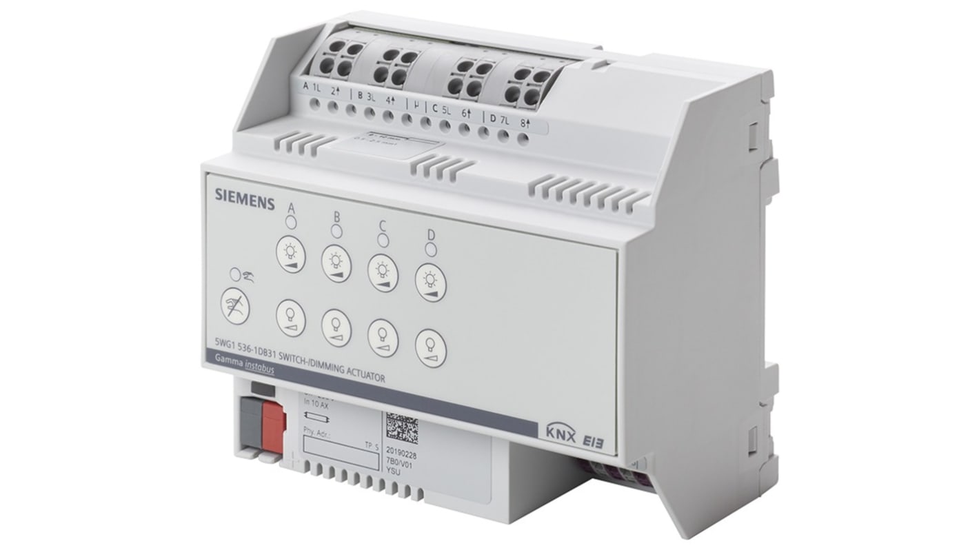 Siemens N 536 7W Dimming Controller Switch Actuator, 230 V ac