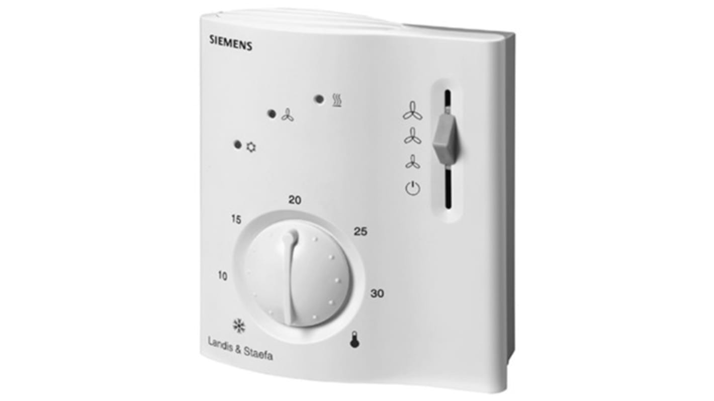 Siemens RCC Changeover Thermostats, 230 V ac, 0-50 °C