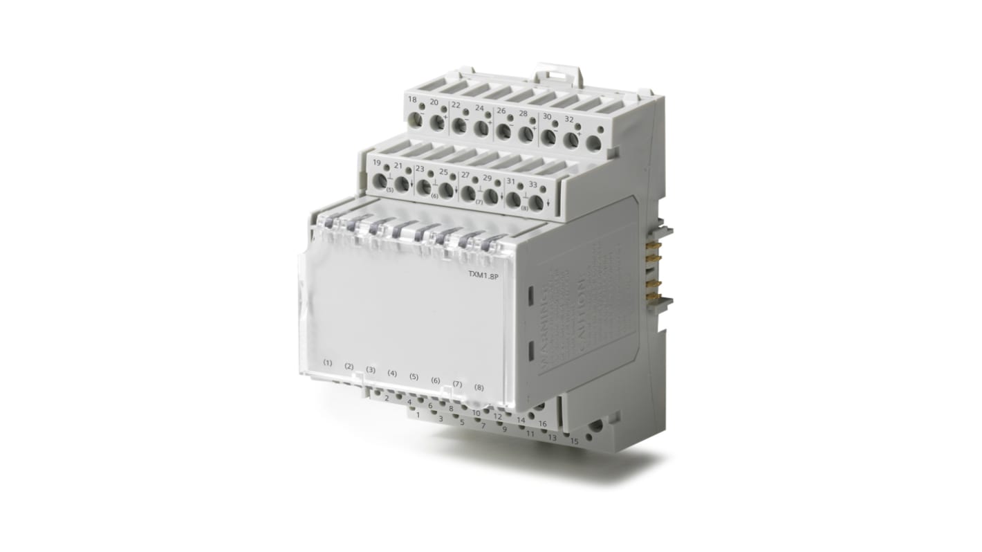 Siemens TXM1 Eingangsmodul für Temperatursensoren Pt100 4-Leiter, 8 x Analog Eingang TX-I/O™ 21,5-26 V dc