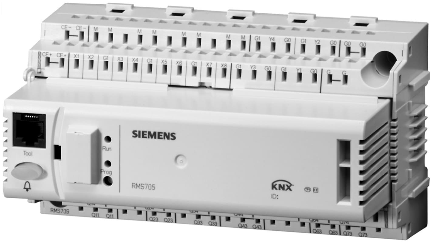 Módulo de monitorización Siemens RMS705B, 24 V ac, 8 entradas tipo Universal, 10 salidas tipo Analógico, digital