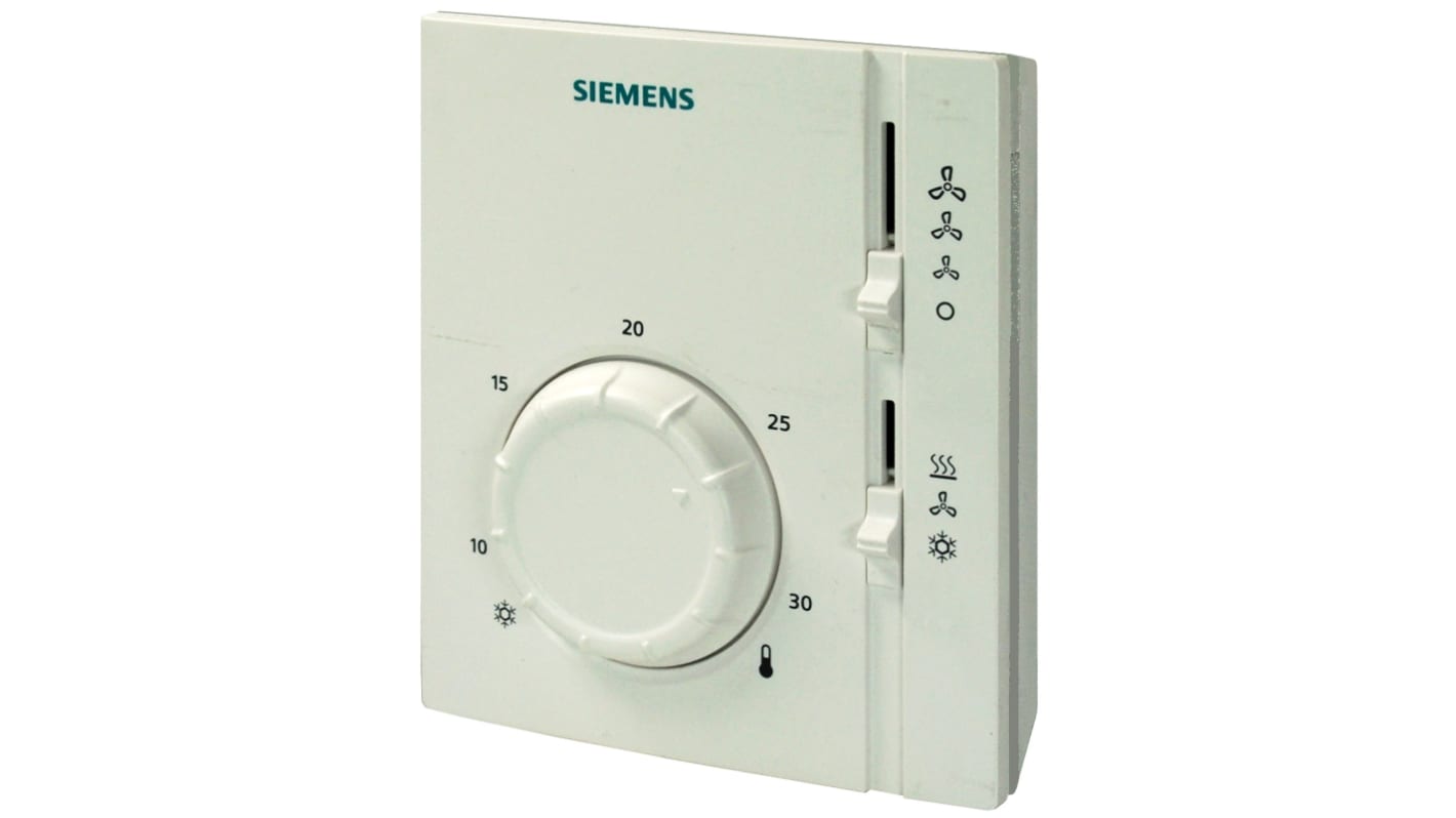 Siemens RAB31 NO Thermostats, 6A, 230 V ac, 8 → 30 °C
