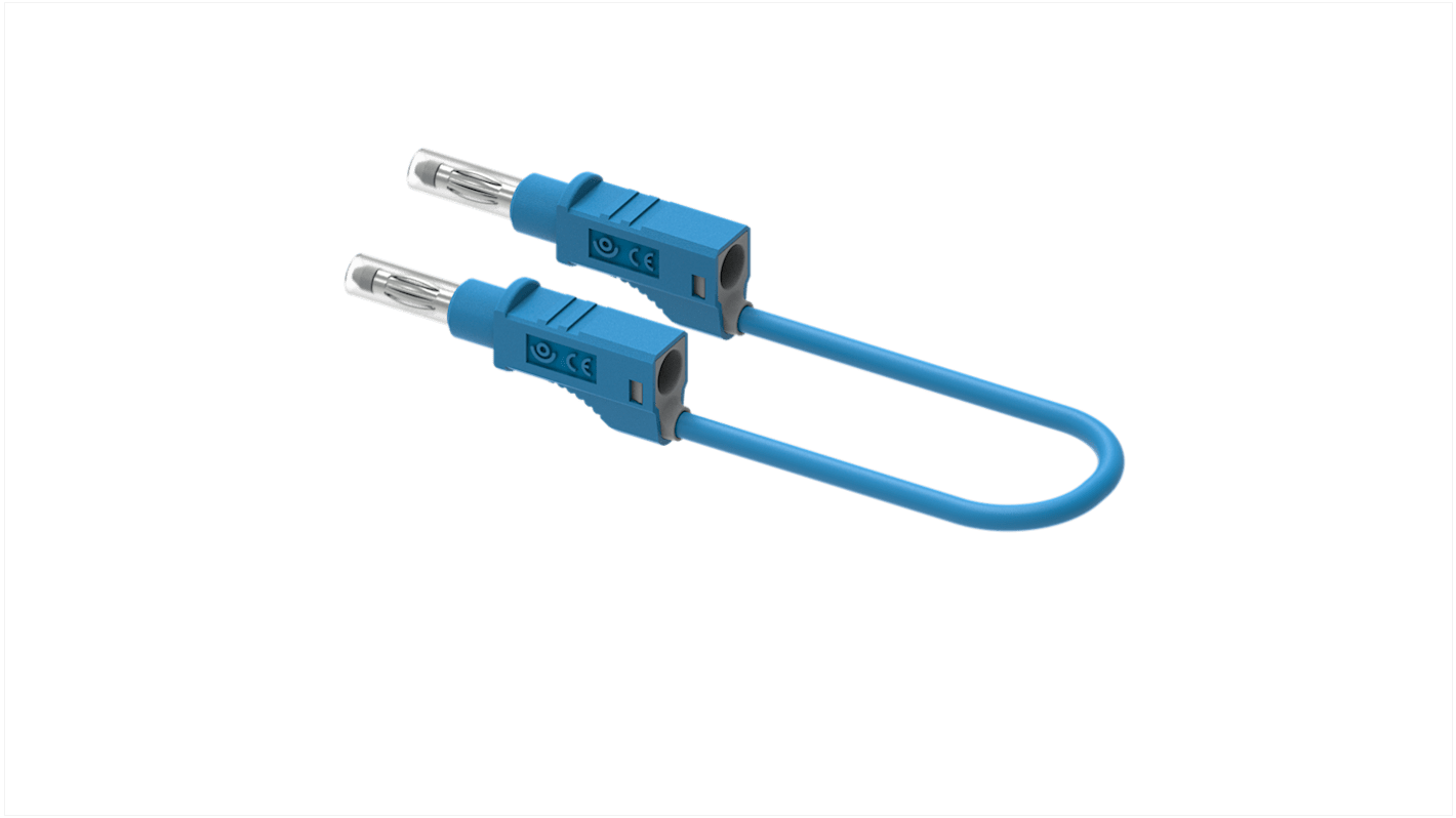 Electro PJP Plug, 12A, 600V, Blue, 100cm Lead Length