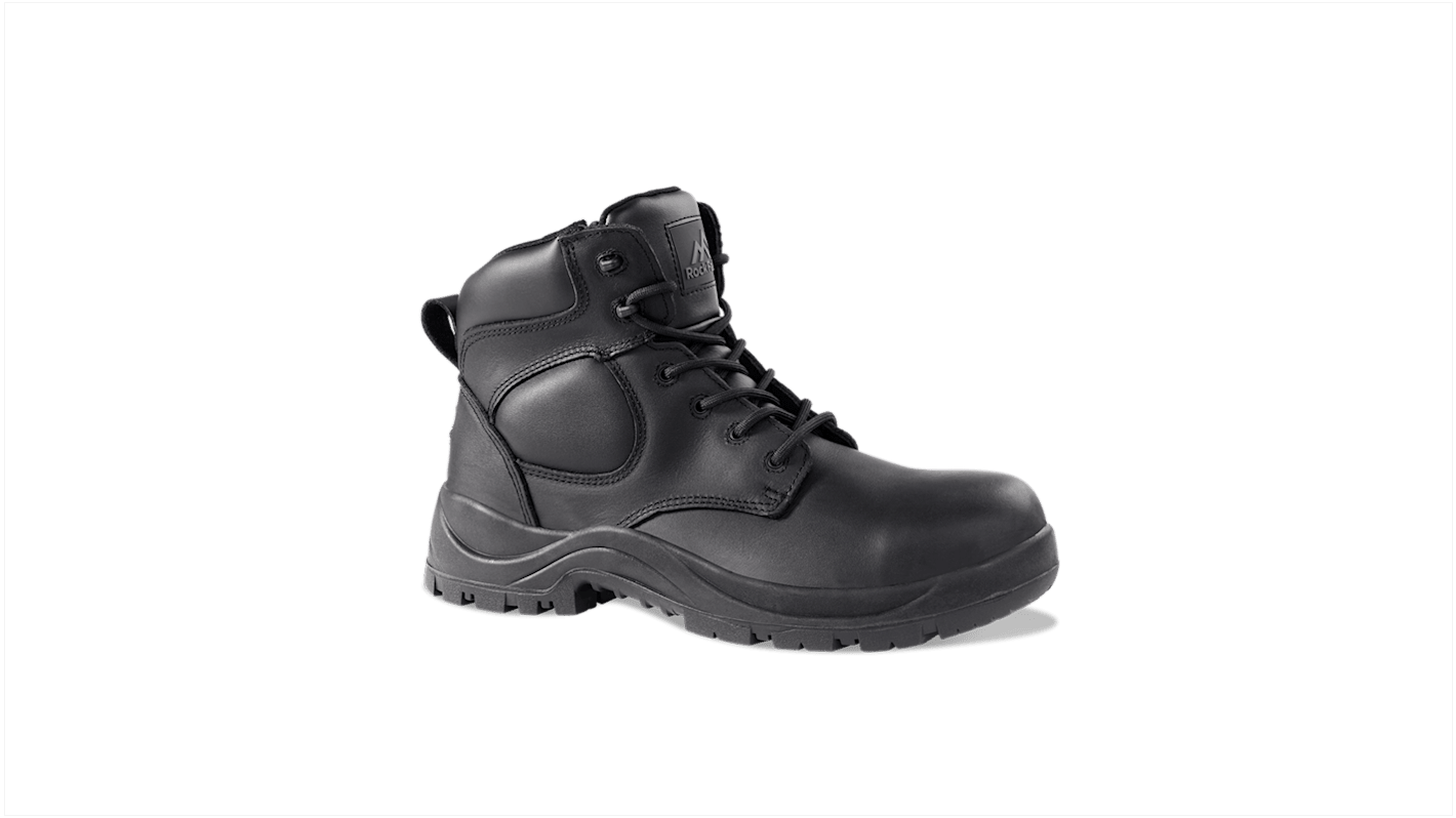 Rockfall RF222 Black Fibreglass Toe Capped Unisex Safety Boots, UK 12, EU 47