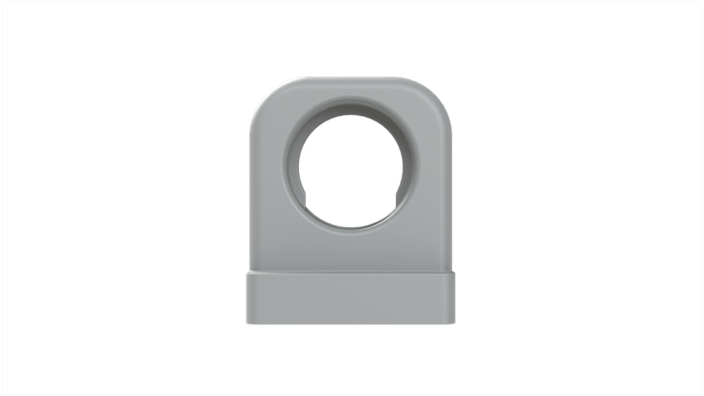 PMA Conduit Clip, Conduit Fitting, 10mm Nominal Size, Polyamide 6, Grey