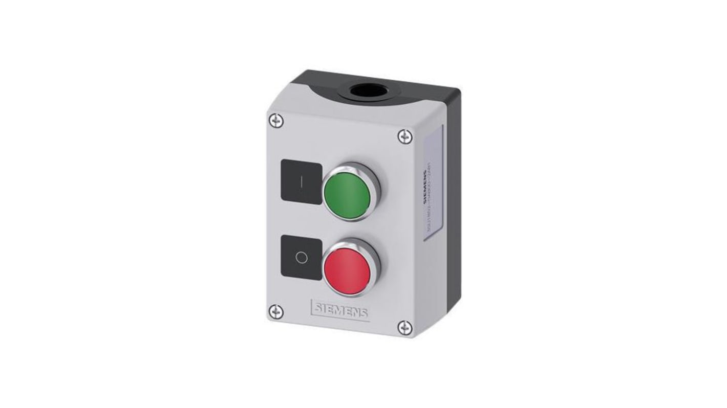 Siemens Grey Plastic 3SU1801 Control Station Enclosure - 22mm Diameter