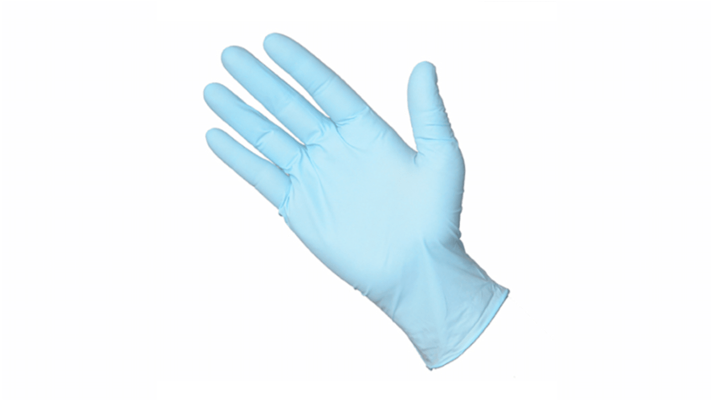Liscombe LD854 Blue Powder-Free Nitrile Disposable Gloves, Size XL, 100 per Pack