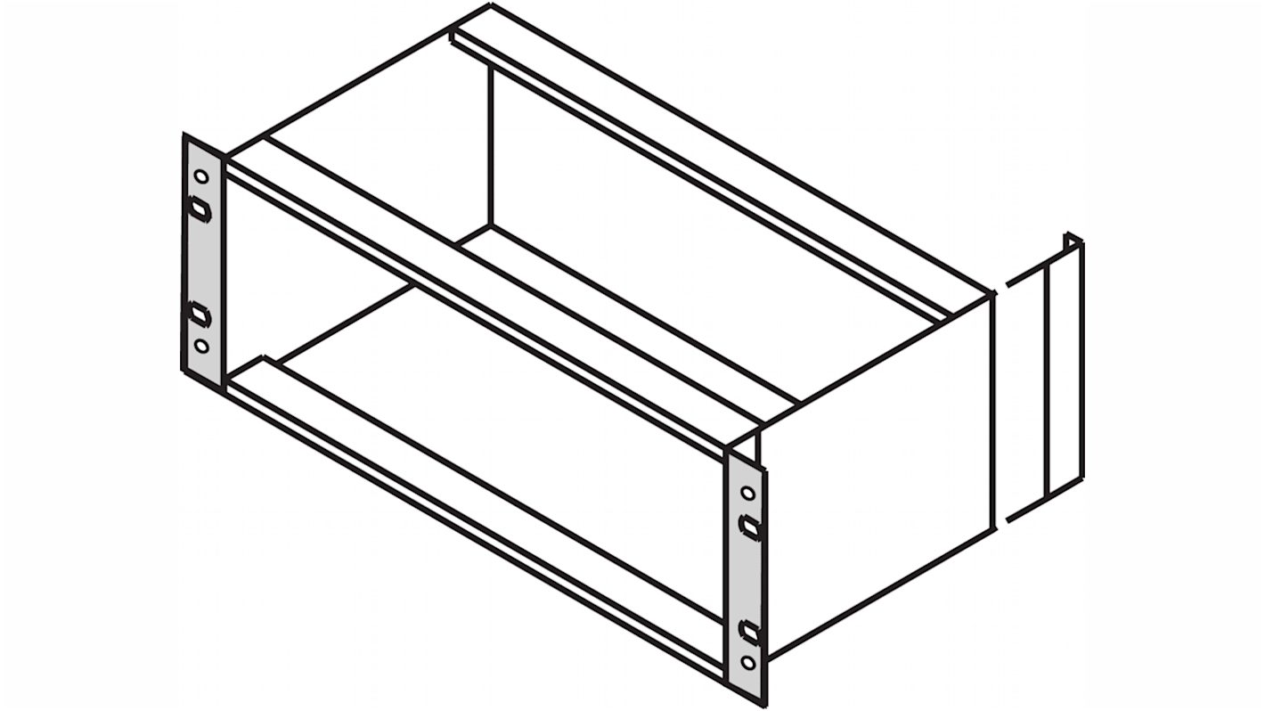 Accesorios de montaje para rack nVent-SCHROFF serie 24564 de Aluminio, para usar con Subracks, 1 unidad