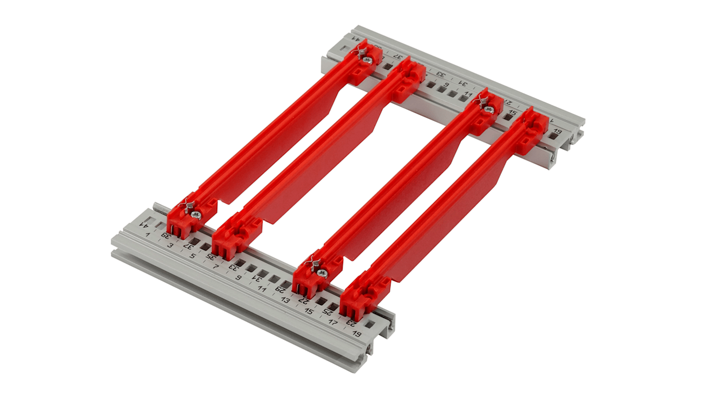 nVent-SCHROFF Führungsschiene, Polycarbonat, 2mm breit, 280mm tief