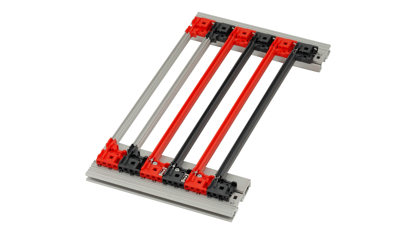 nVent-SCHROFF Führungsschiene, Polycarbonat, 2mm breit, 160mm tief