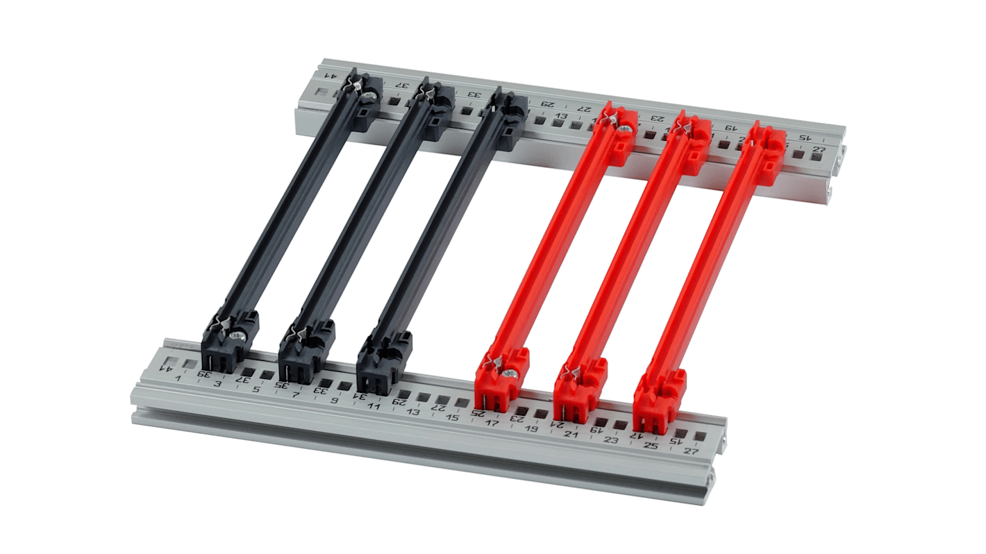 nVent-SCHROFF Führungsschiene, Polycarbonat, 2mm breit, 220mm tief