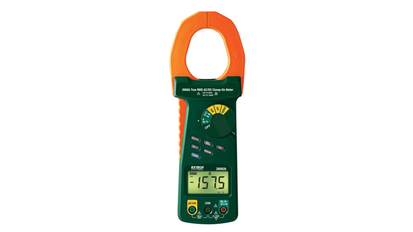 Extech 380926 LCD hinterleuchtet Multimeter 1000V ac / 2kA ac