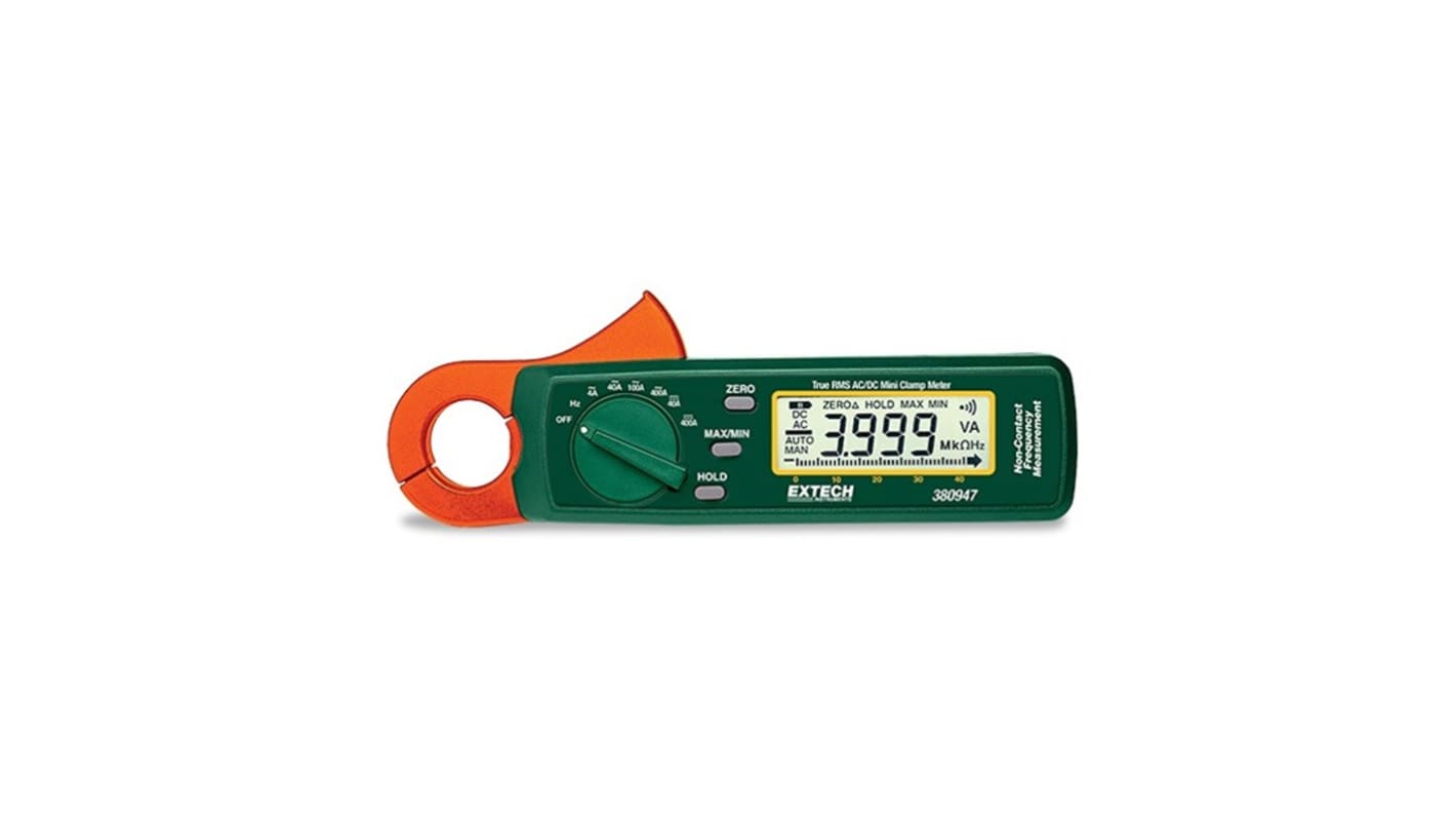 Extech 380947 Clamp Meter Wireless, 400A dc, Max Current 400A ac CAT III 300V