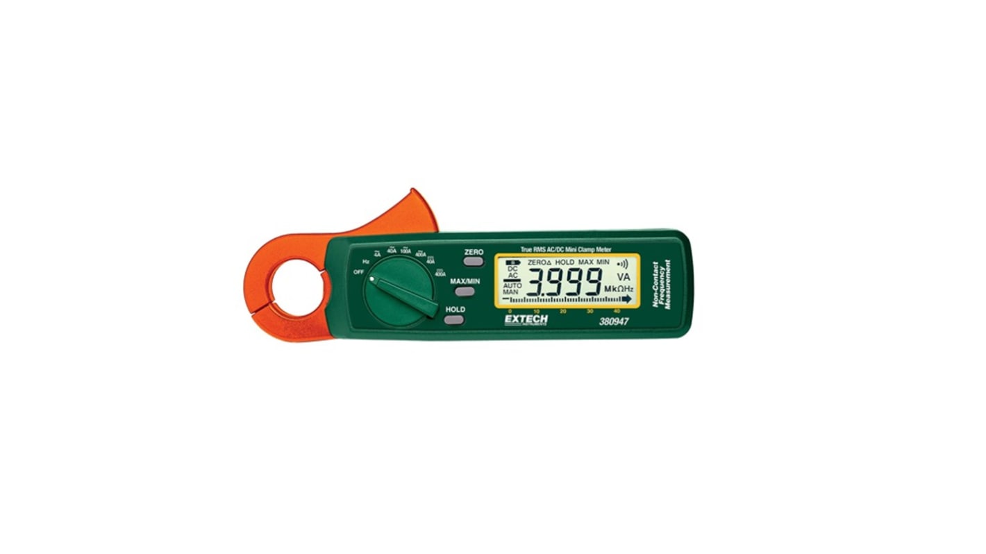 Extech 380947-NIST Clamp Meter Wireless, 400A dc, Max Current 400A ac CAT III 300V